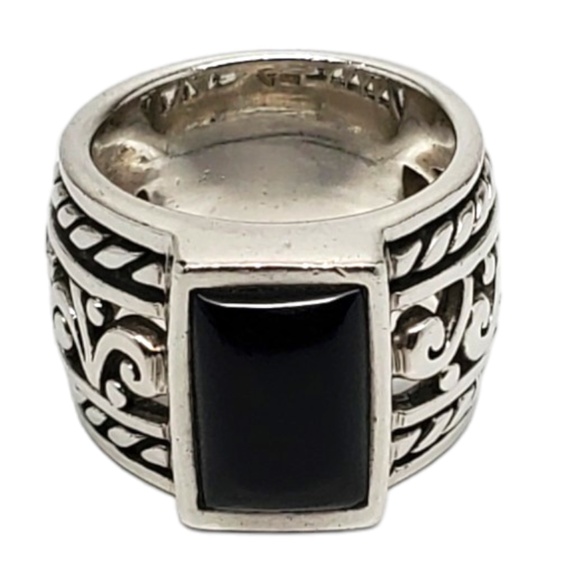 Silpada Sterling Silver Black Onyx Ring Size 7.5 #17463 - Picture 1 of 8